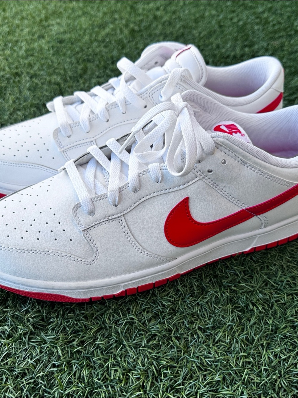 Nike Dunk Low White/Red Size 12